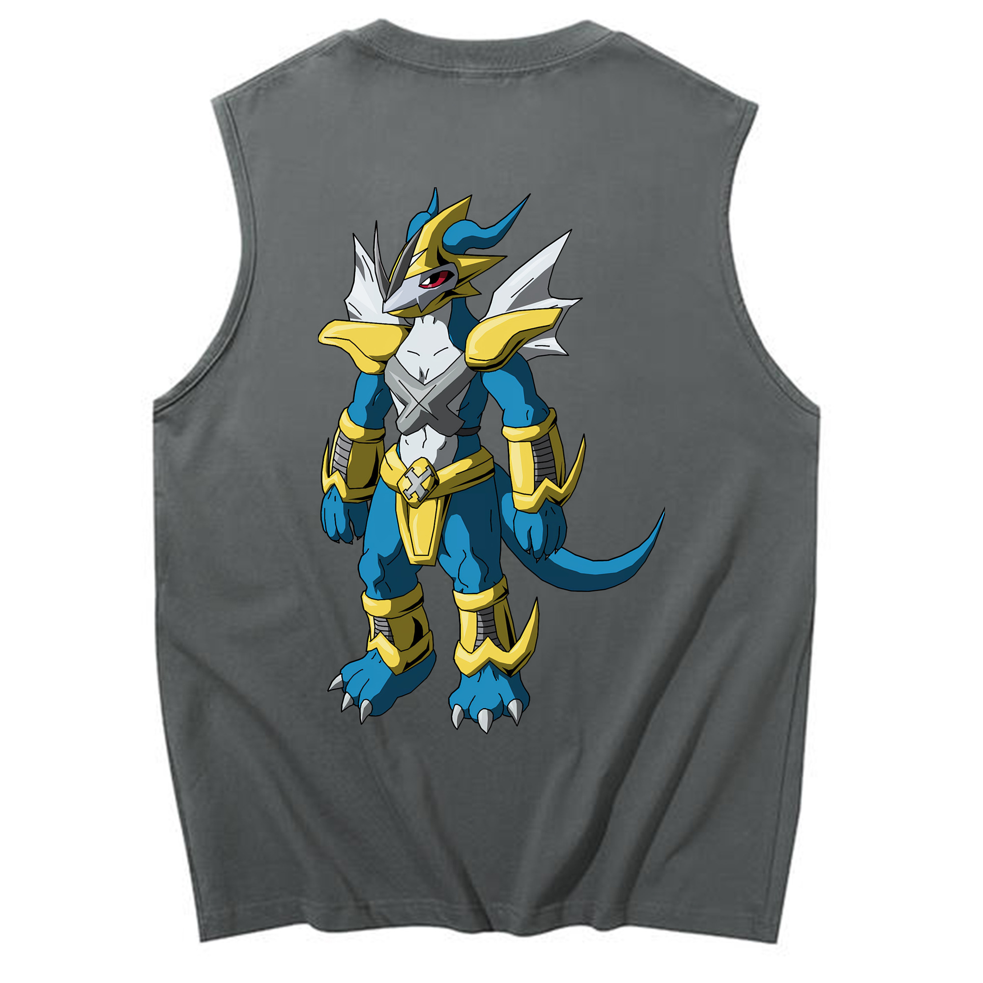 （画像用） Digimon デジタルモンスター/デジモン コットン100％タンクトップ（背面プリント）